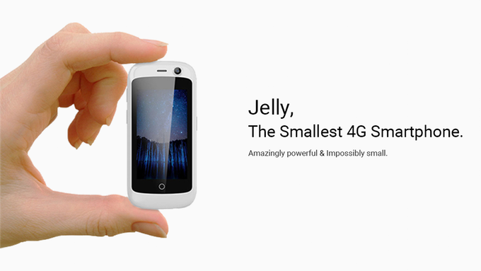 Introducing Jelly – The World’s Smallest 4G Smartphone Running Android 7.0