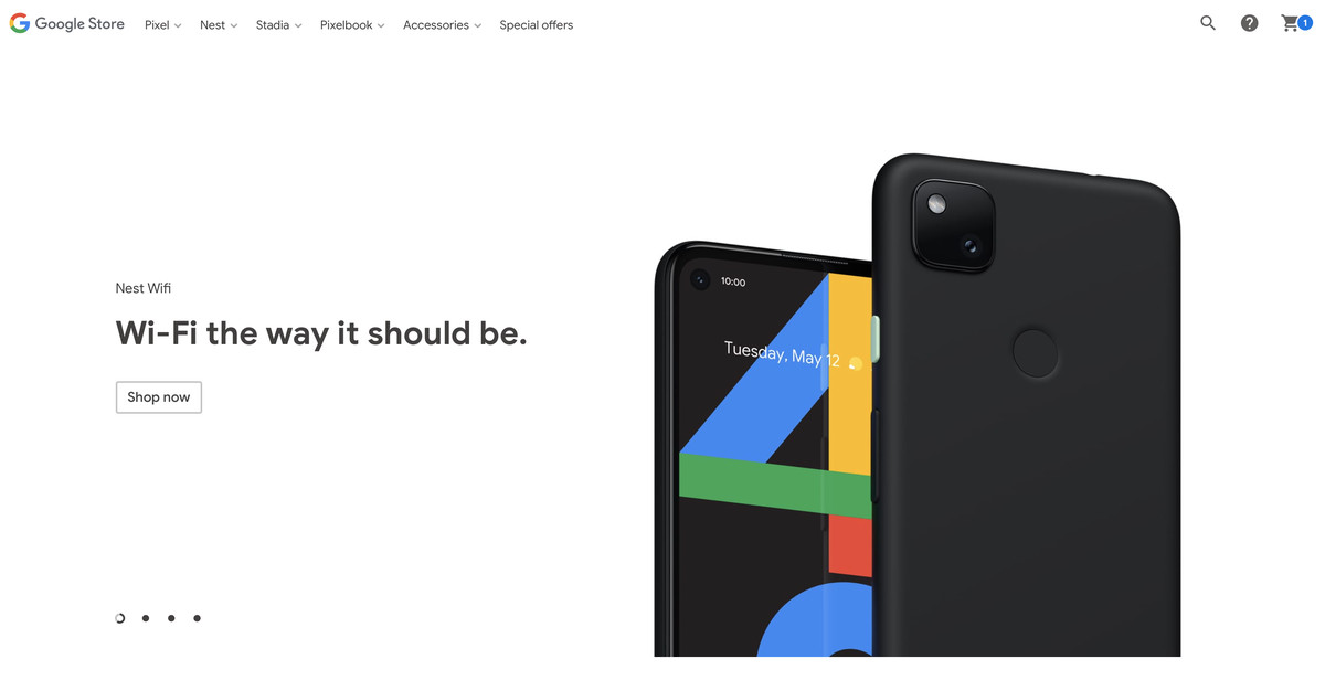 Google just put a photo of the Pixel 4A on its store