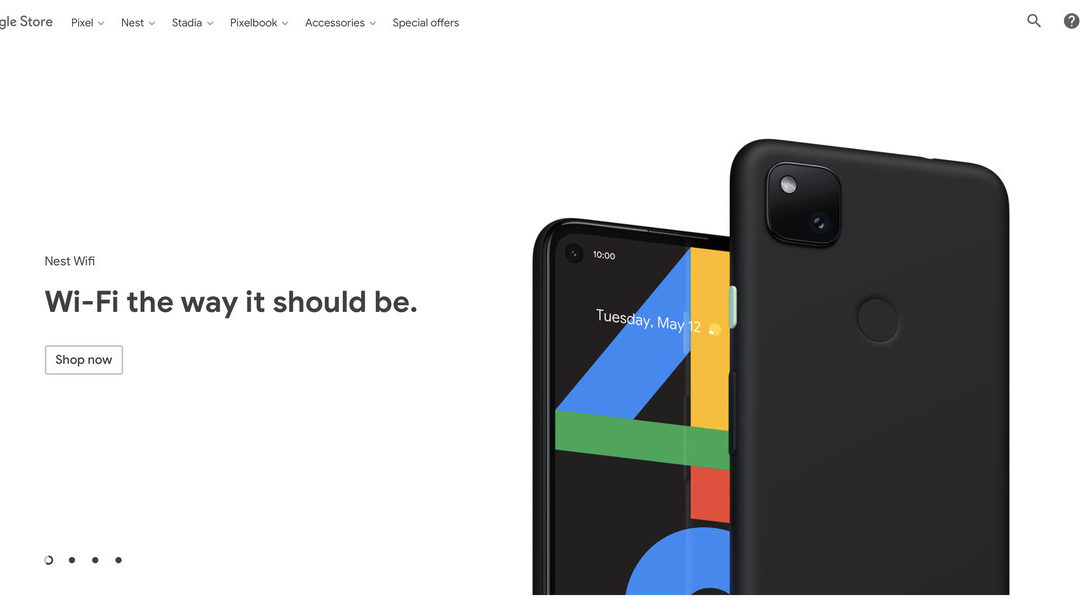 Google just put a photo of the Pixel 4A on its store